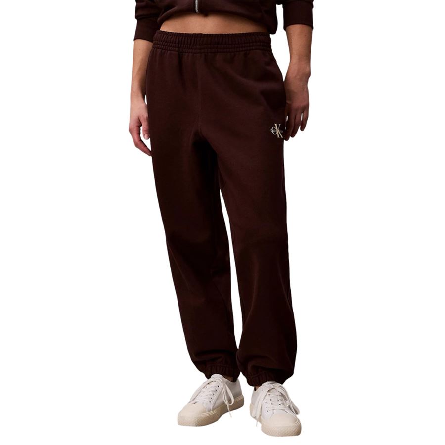 Jogger in spugna francese monologo pantalone tuta da donna Calvin Klein | LV047B235G2E8